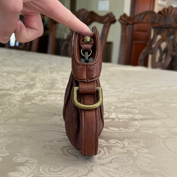 Linea Pelle Gillian Clutch/Wristlet, Dark Brown Leather - Picture 5 of 9